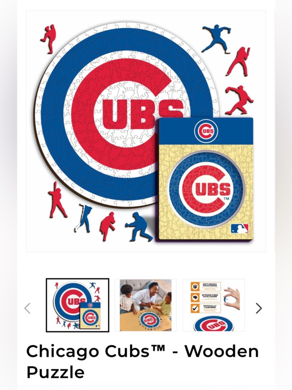 Chicago Cubs Target Puzzle - Blue & Red